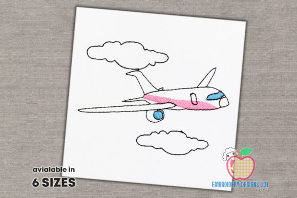 Airplane in the Cloud: A Quick Stitch for Holiday Cheer