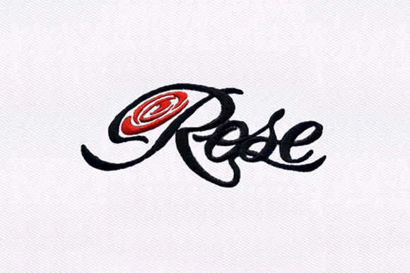 Beautiful Rose Text: A Delicate Embroidery Design