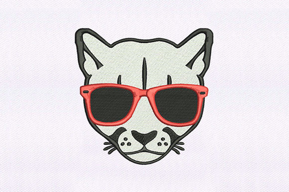 Cool Puma Cat: A Craft Fair Embroidery Review