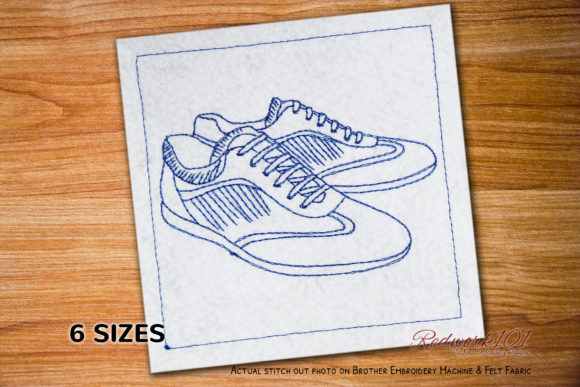 Pilot Shoes Bluework: A Premium Embroidery Design