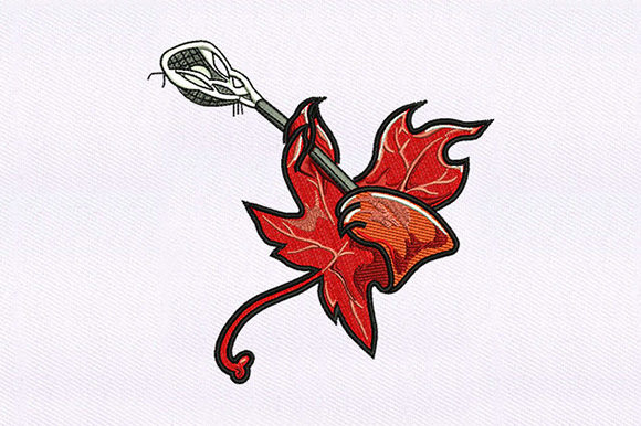 Playing Maple Leaf: A Charming Embroidery Design