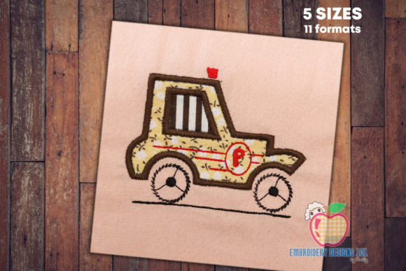 Police Car Applique for Kids: A Craft Fair Hit