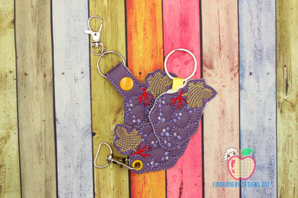 Reviewing Grapes ITH Key Fob Pattern for Etsy