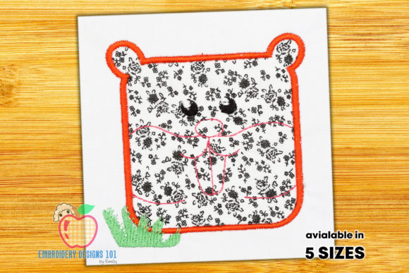 Square Squirrel Applique: A Charming Addition