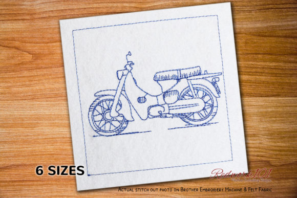 Super Cub: A Vintage Transport Embroidery Review